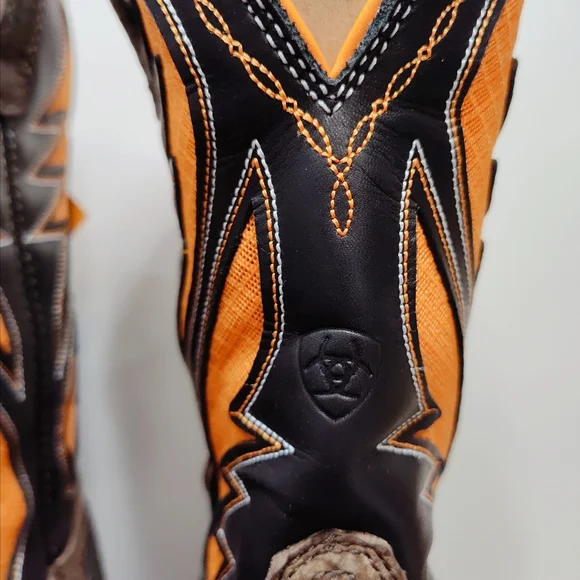 ARIAT Intrepid VentTek Comp Toe MEN'S Size 11.5 D Cocoa Brown/Orange 10020072 - Picture 10 of 15